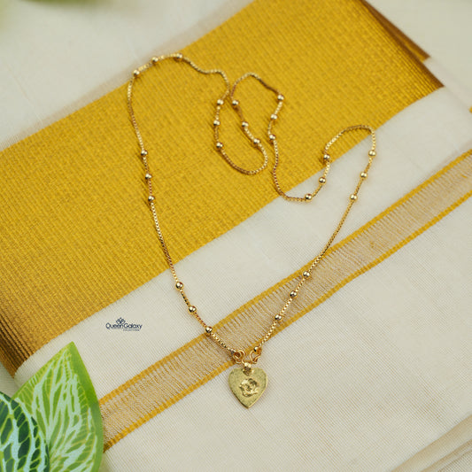 Goldplated Chain With Thali
