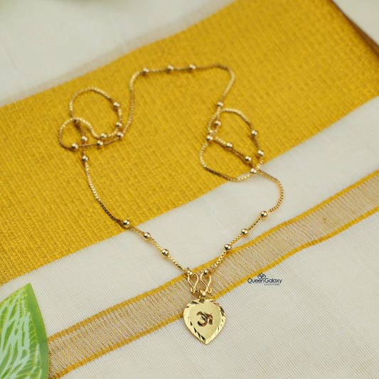 Goldplated Chain With Thali