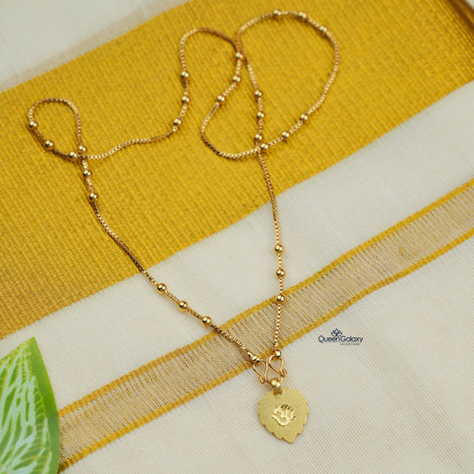 Goldplated Chain With Thali
