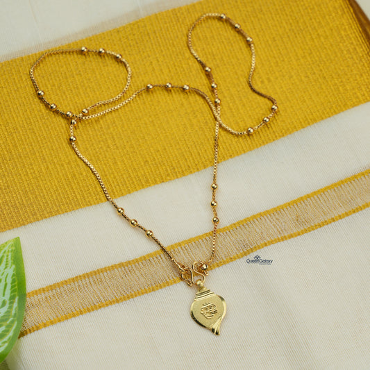 Goldplated Chain With Thali