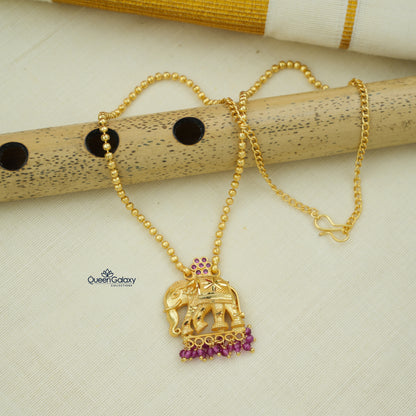Goldplated Elephant Necklace