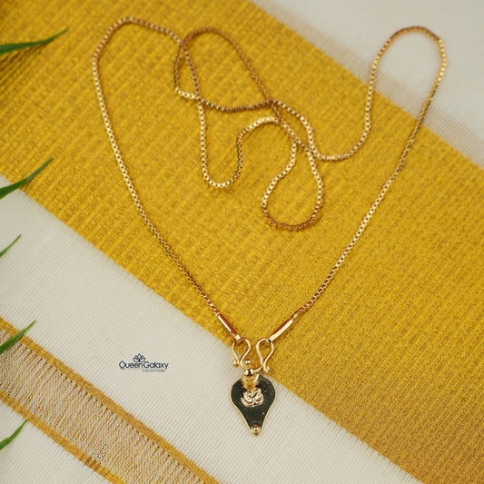 Goldplated Chain With Thali