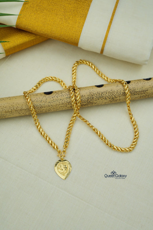 Goldplated Chain With Thali