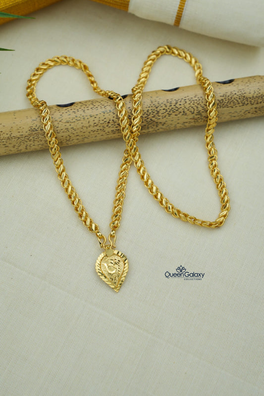 Goldplated Chain With Thali