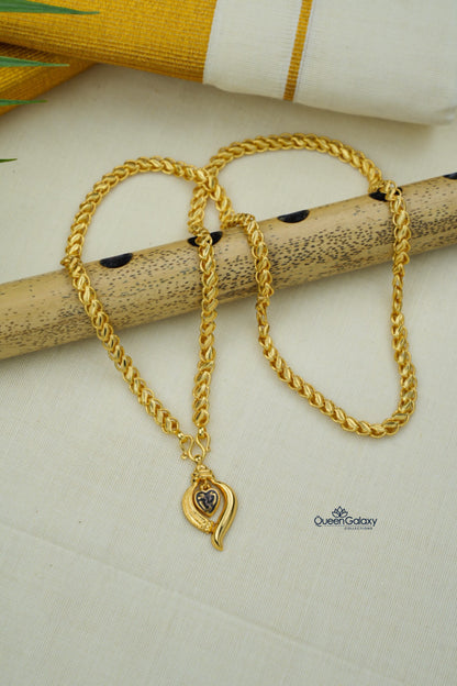 Goldplated Chain With Thali