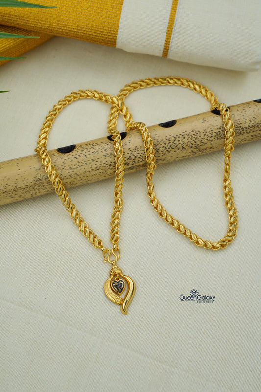 Goldplated Chain With Thali