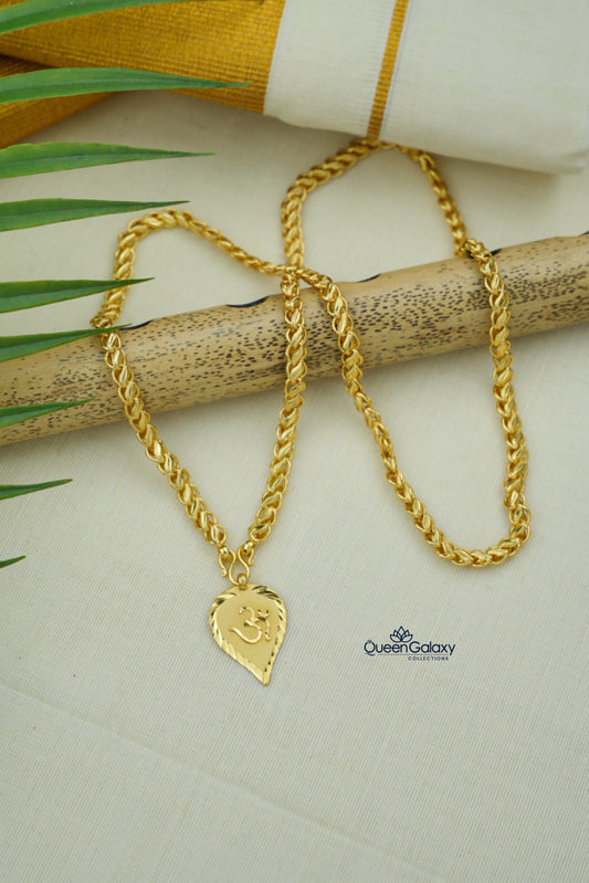 Goldplated Chain With Thali