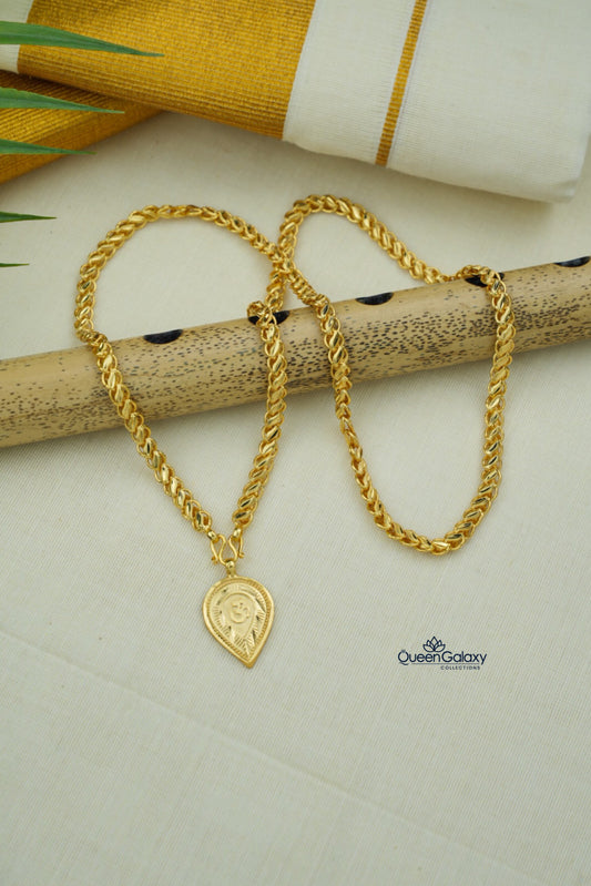 Goldplated Chain With Thali