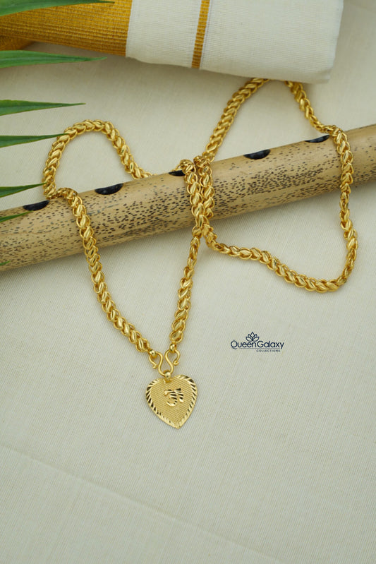 Goldplated Chain With Thali