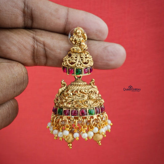 Antique Lakshmi Heavy Jumka