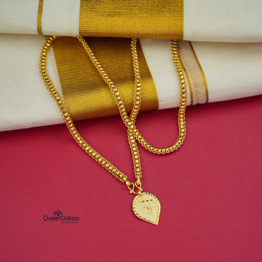 Goldplated Chain With Thali