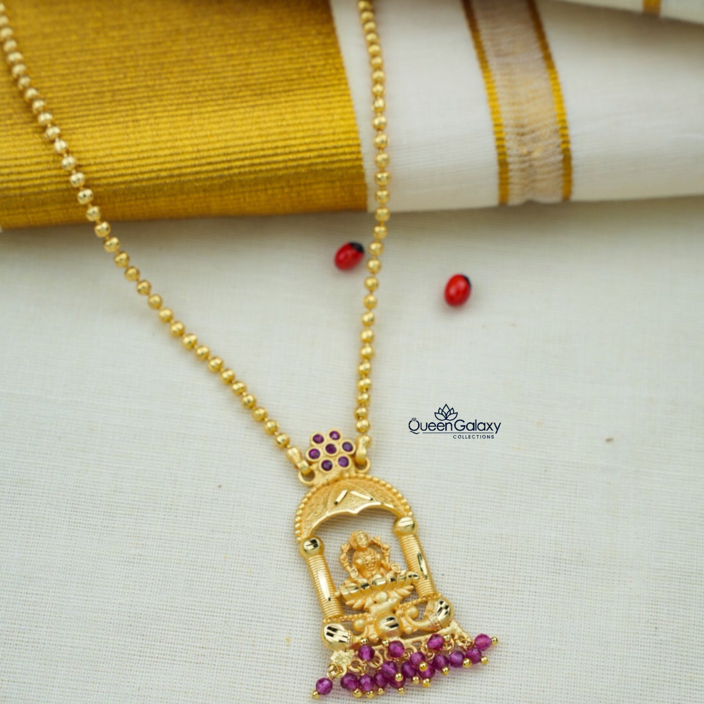 Goldplated Lakshmi Necklace
