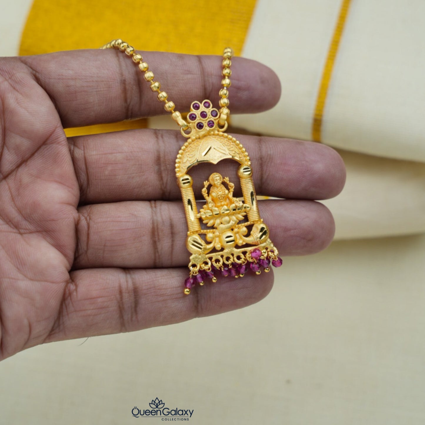 Goldplated Lakshmi Necklace