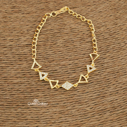Goldplated AD Stone Bracelet