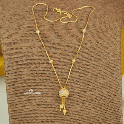 Goldplated AD Stone Necklace