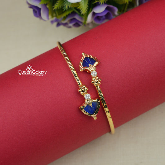 Goldplated Palakka Lock Bangles
