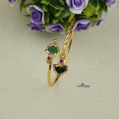 Goldplated Palakka Lock Bangles
