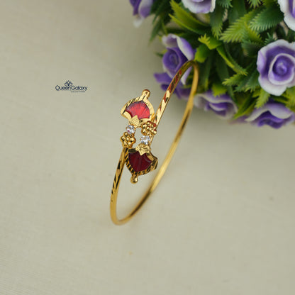 Goldplated Palakka Lock Bangles