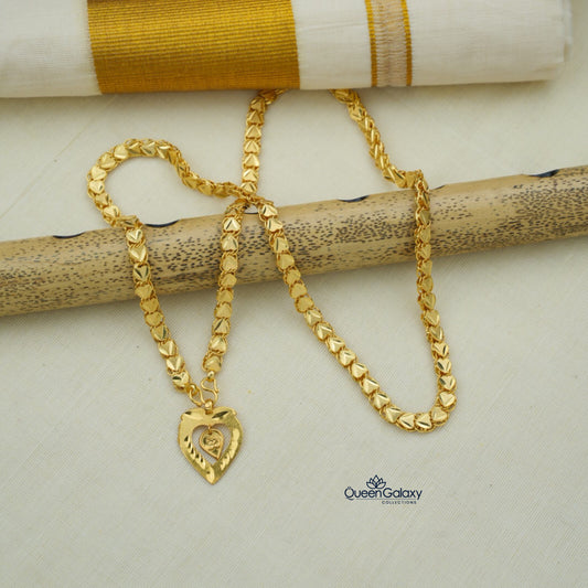 Goldplated Chain With Thali