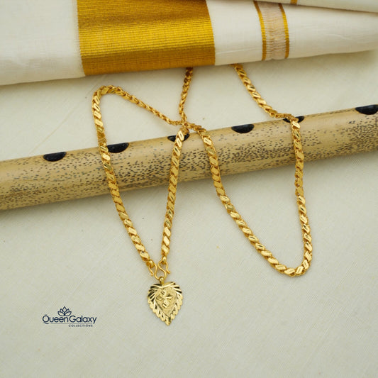 Goldplated Chain With Thali