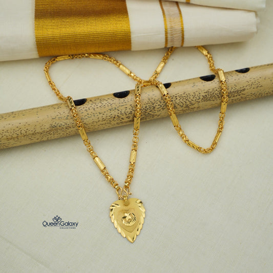 Goldplated Chain With Thali