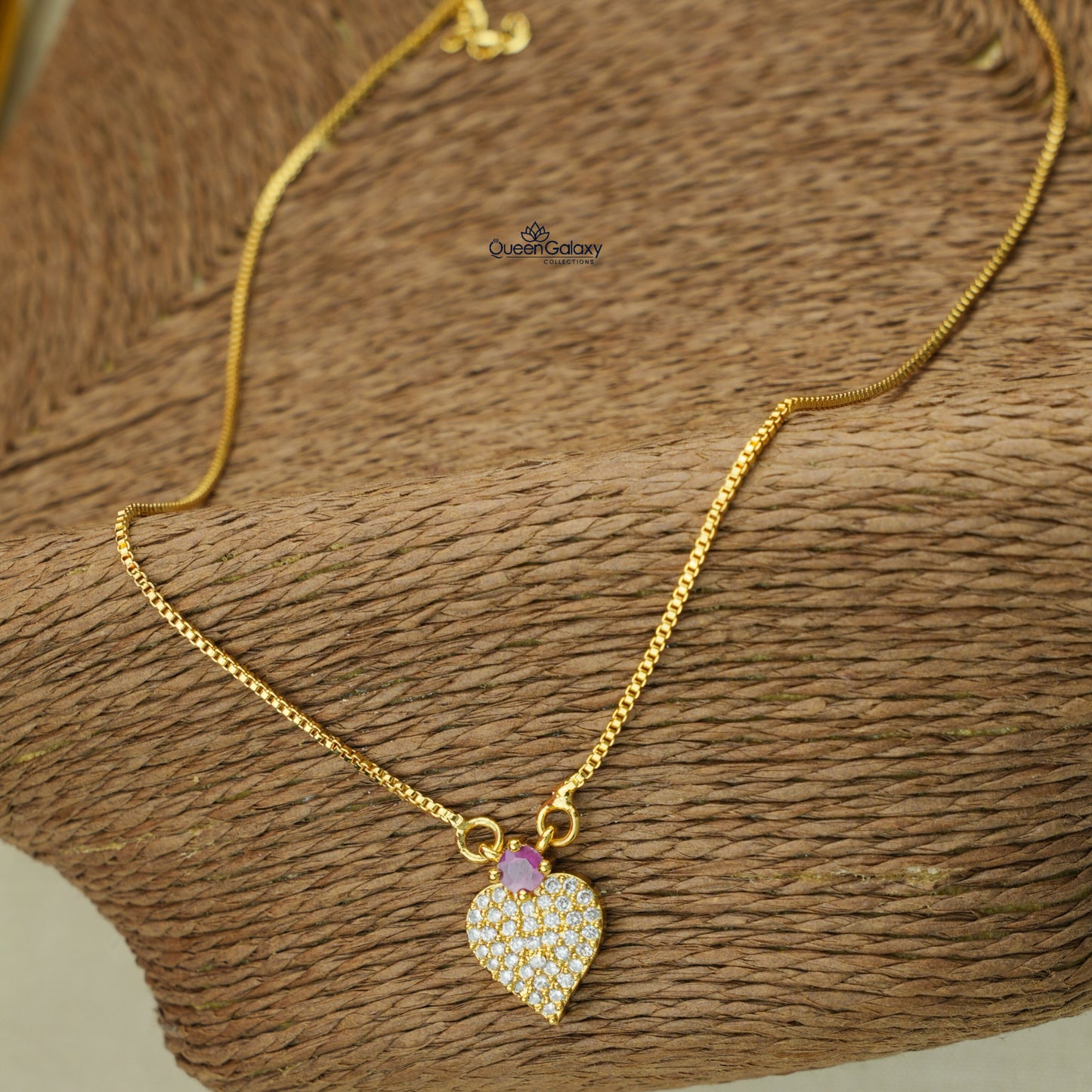 Goldplated AD Stone Necklace