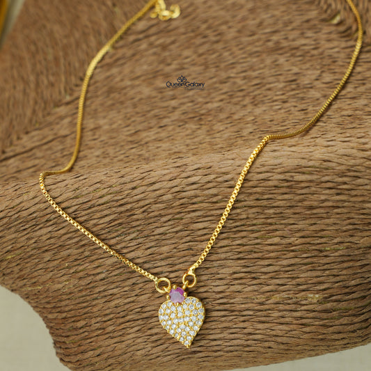 Goldplated AD Stone Necklace