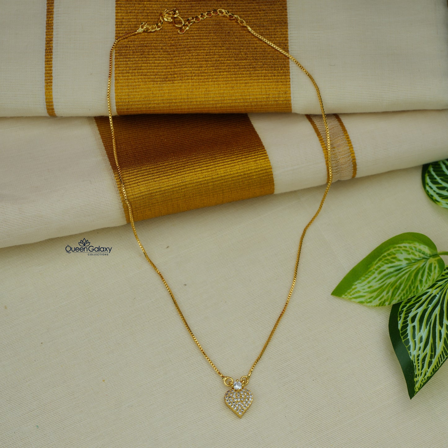 Goldplated AD Stone Necklace