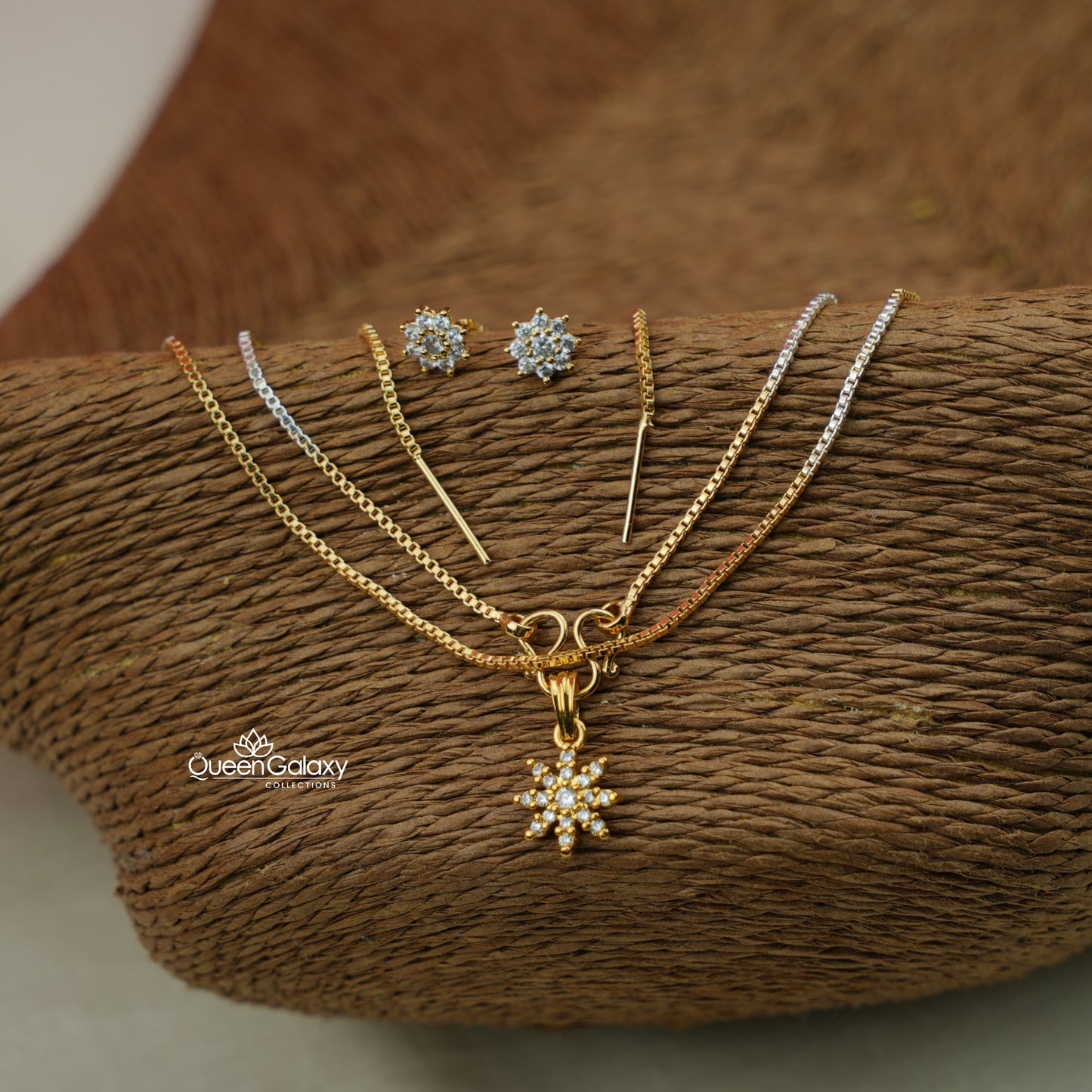 Goldplated AD Stone Combo Set