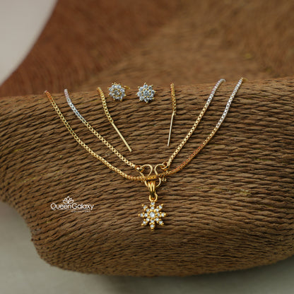 Goldplated AD Stone Combo Set