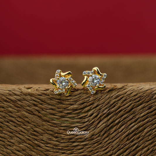 Goldplated AD Stone Stud