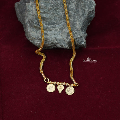 Goldplated Chain With Thali