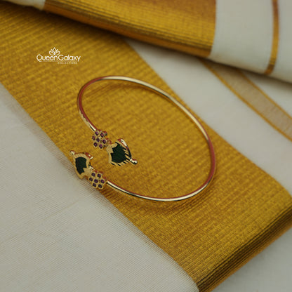 Goldplated Adjustable Palakka Bangle
