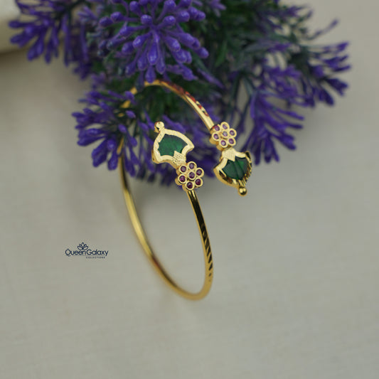 Goldplated Adjustable Palakka Bangle