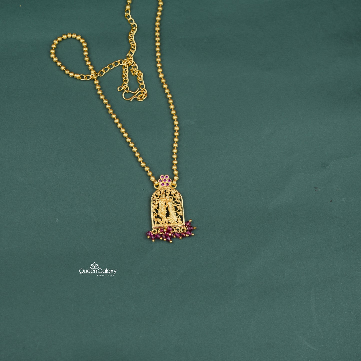 GoldPlated Crystal Necklace