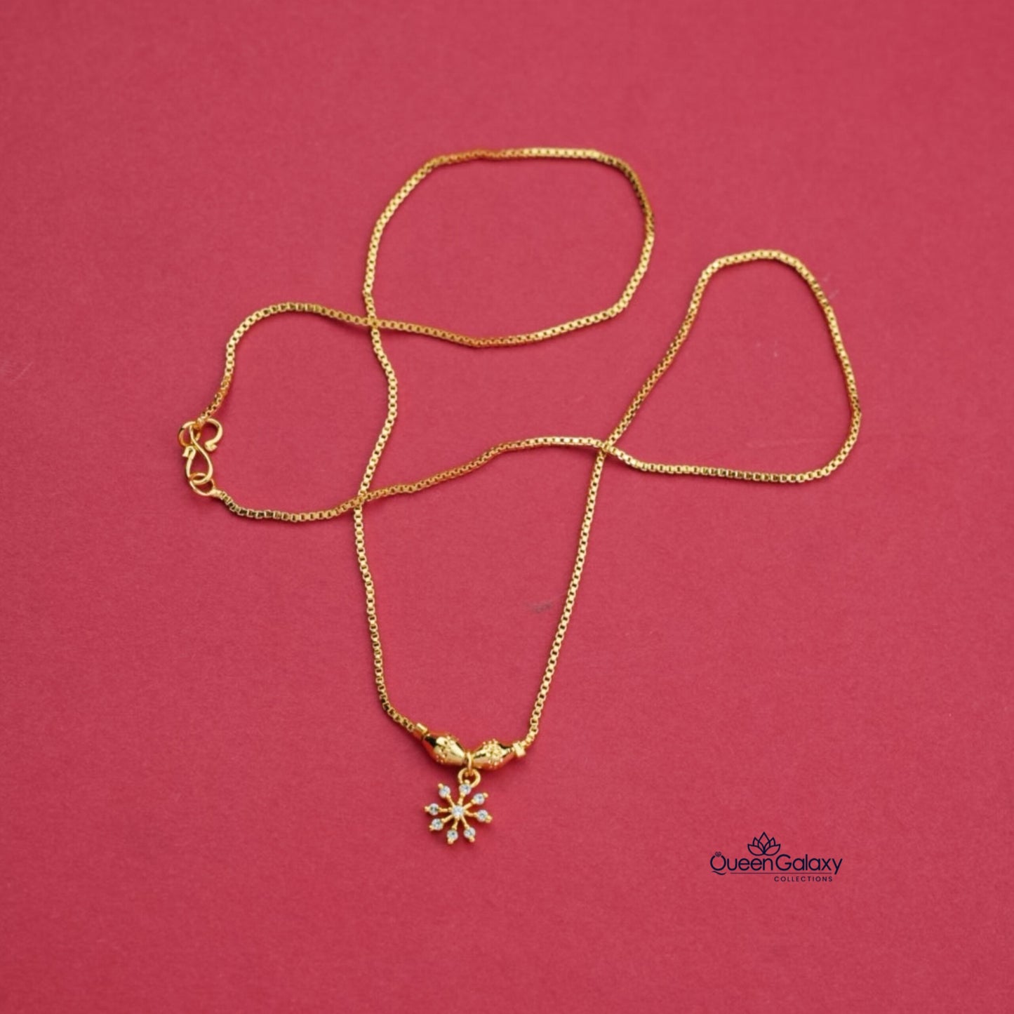 Goldplated AD Stone Necklace