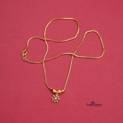 Goldplated AD Stone Necklace