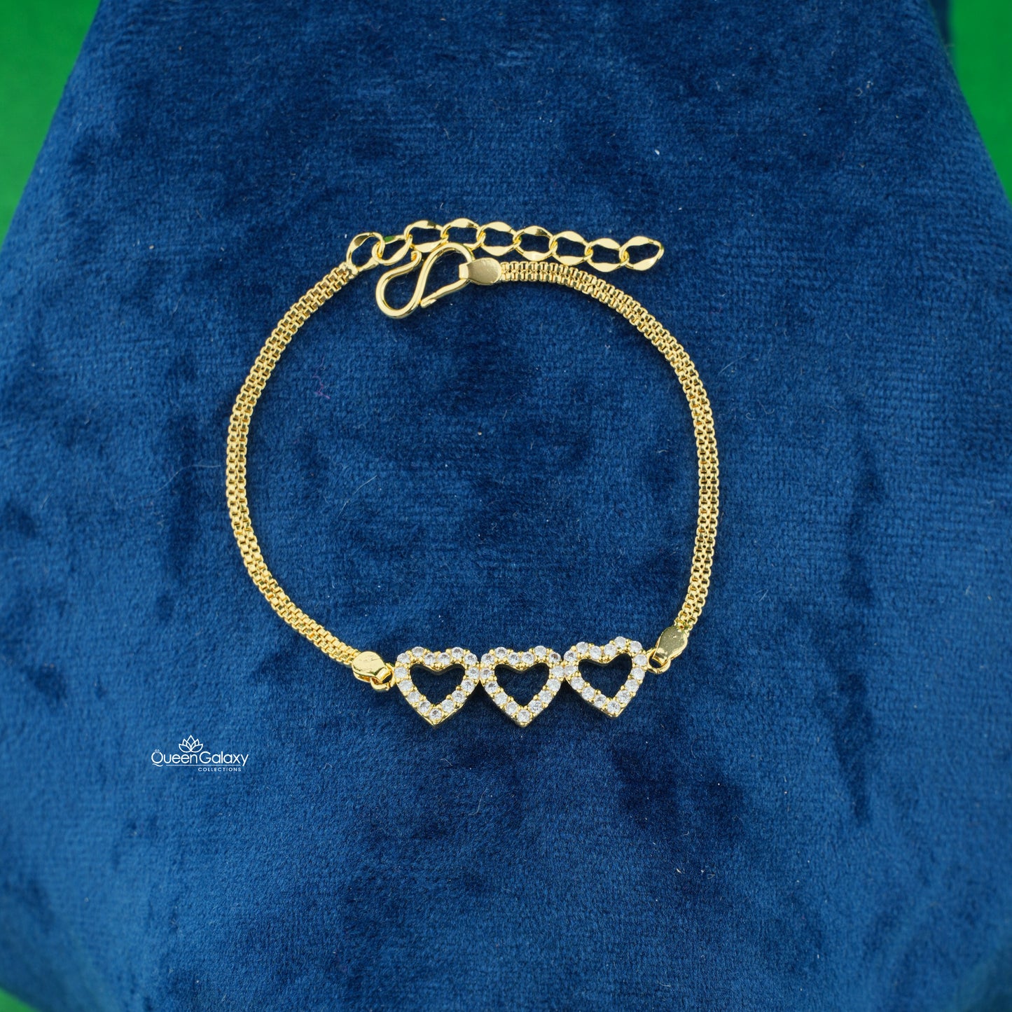 Goldplated AD Stone Braclete