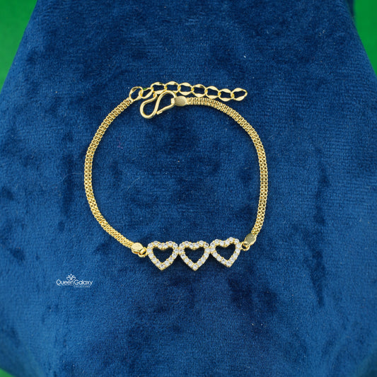 Goldplated AD Stone Braclete