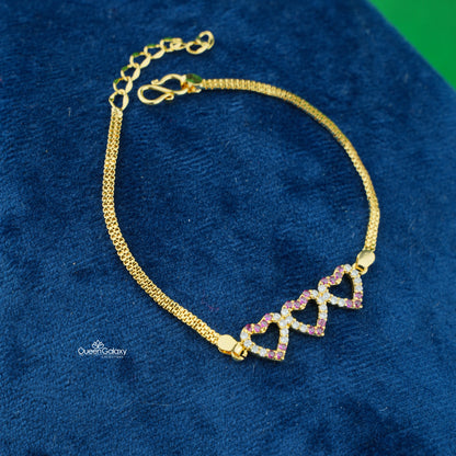 Goldplated AD Stone Braclete