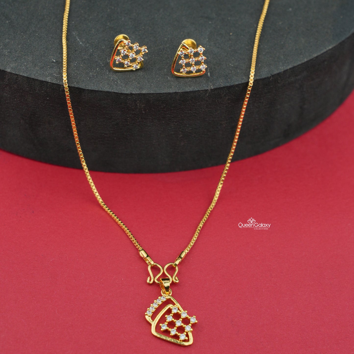 Goldplated AD Stone Combo Set