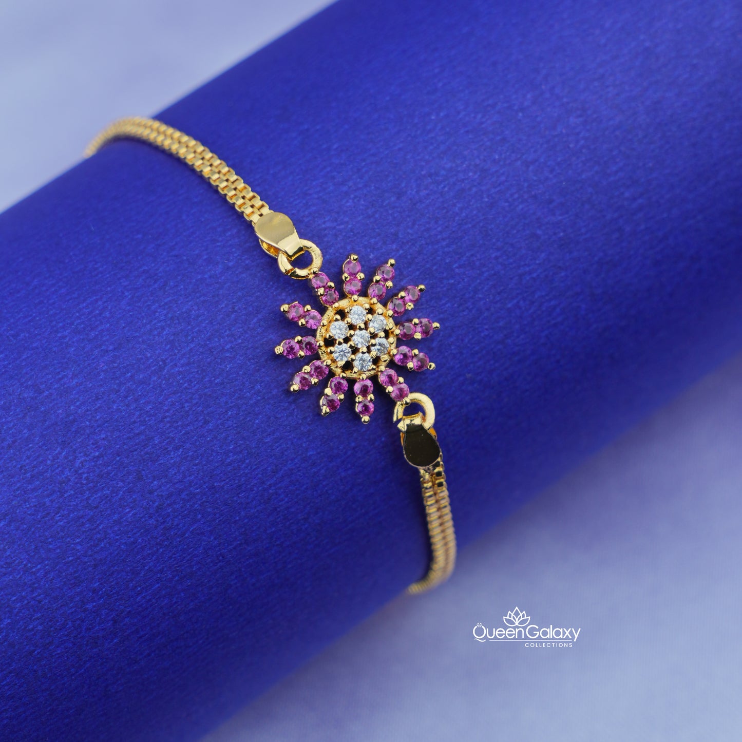 Goldplated AD Stone Braclete