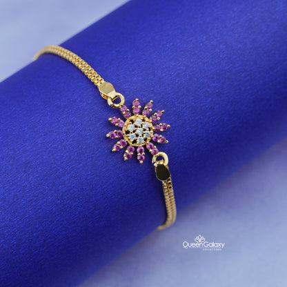 Goldplated AD Stone Braclete