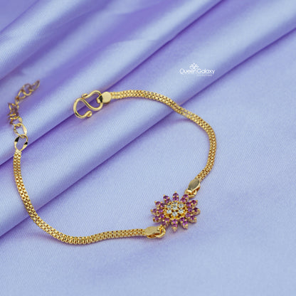 Goldplated AD Stone Braclete