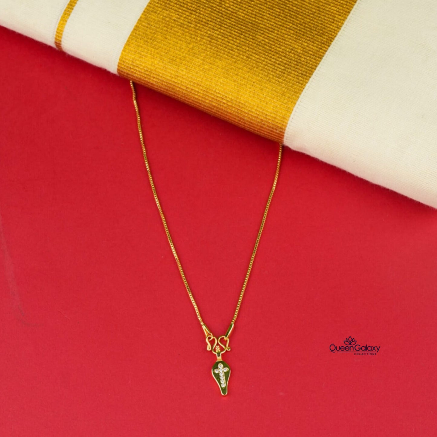 Goldplated Chain with Thali