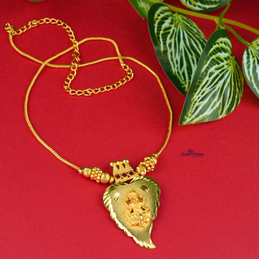 Goldplated Lakshmi Necklace