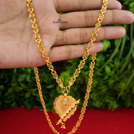 Goldplated Chain With Thali