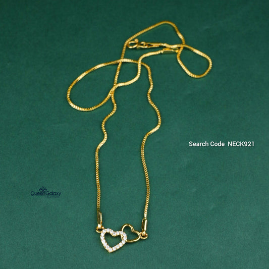 Goldplated AD Stone Necklace