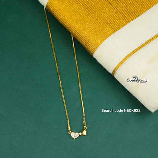 Goldplated AD Stone necklace