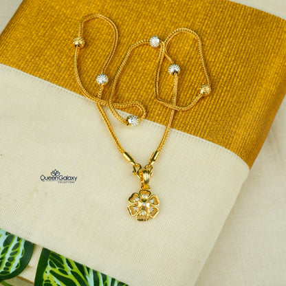 White Goldplated Chain With Pendant
